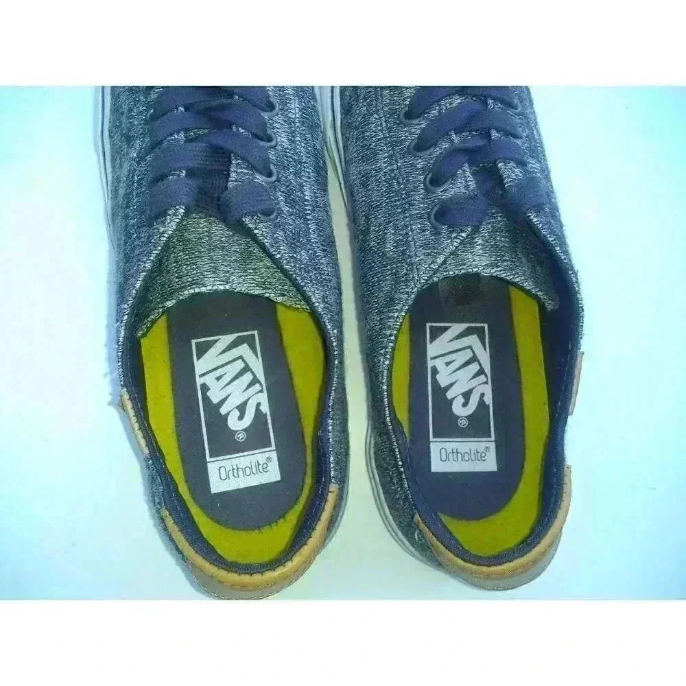 Vans Womens Sneakers Shoes Gray White Low Top Lace Up Orthopedic 9.5 - Picture 11 of 12